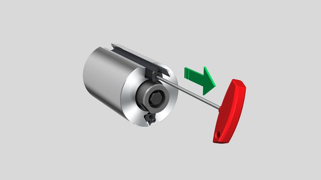 Hobelmaschine Cube Plus: Messerwechsel Schritt 3