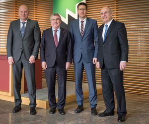 [Translate to "English"] Foto v. l. n. r.: Herr Baumbusch, Herr Dr. Bach, Herr Dr. Kordt, Herr Schmidt